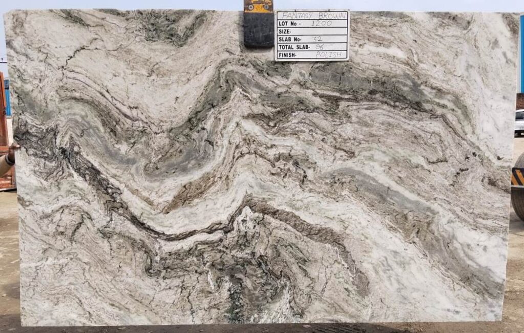 Fantasy brown marble slabs