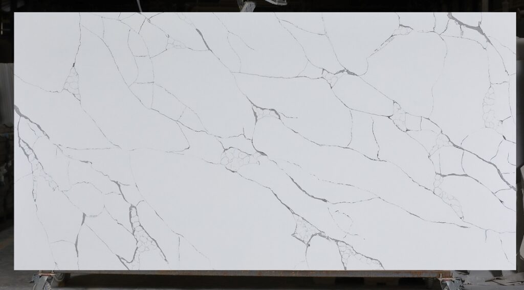 Calacatta tree quartz countertop slab