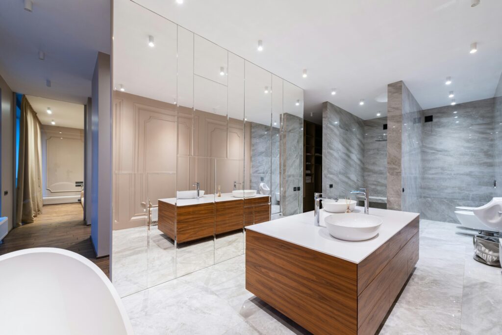 Warm and Rich Design Quartz Bathroom