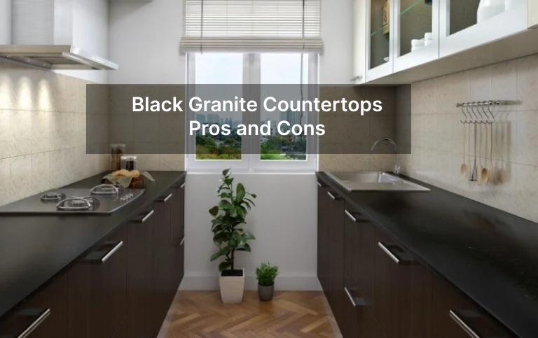 black granite countertops pros and cons