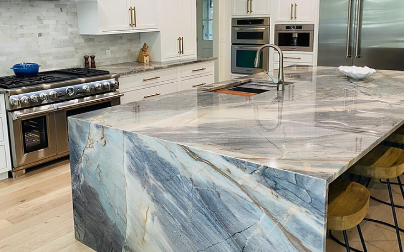 quartzite kitchen countertop