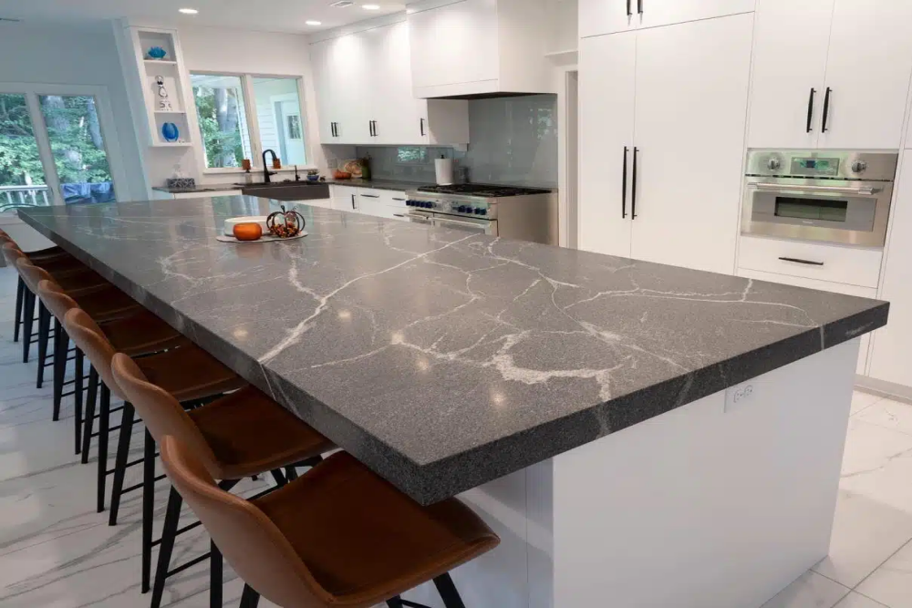 Honed granite countertop