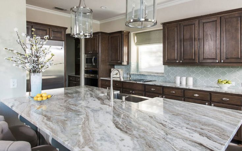 fantasy brown marble kitchen countertop