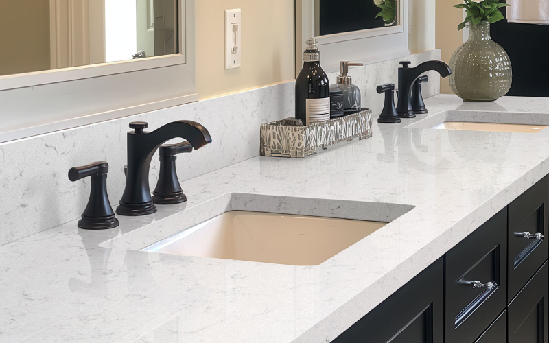 carrara quartz counter