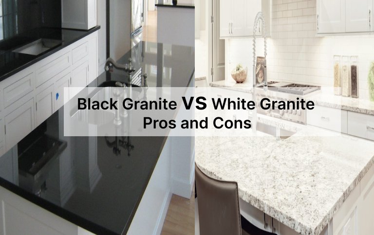 Selection Between Black and White Granite Countertops