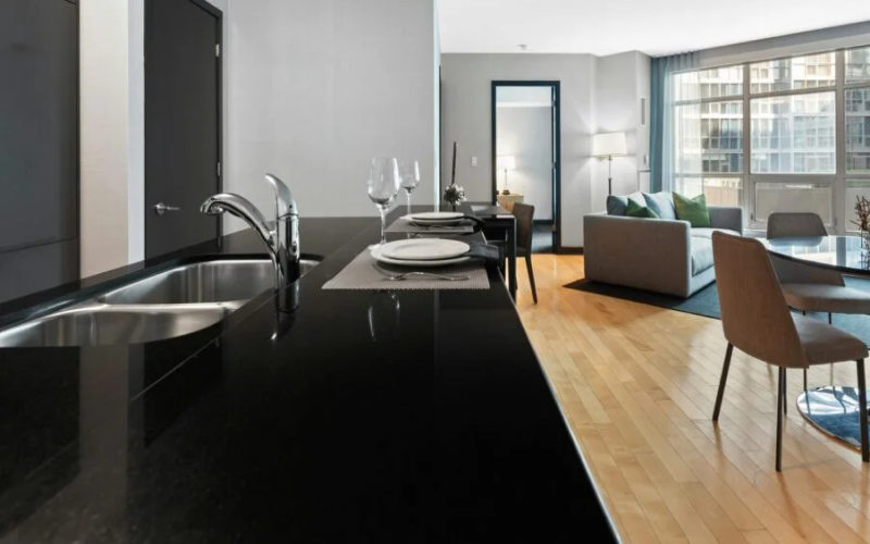 black granite counter (2)