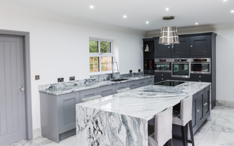 viscount white granite counter