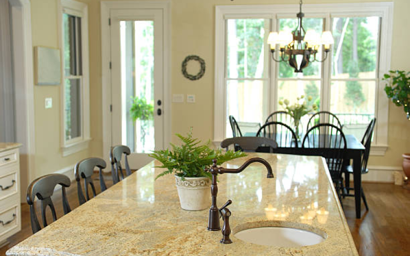 yellow granite countertops