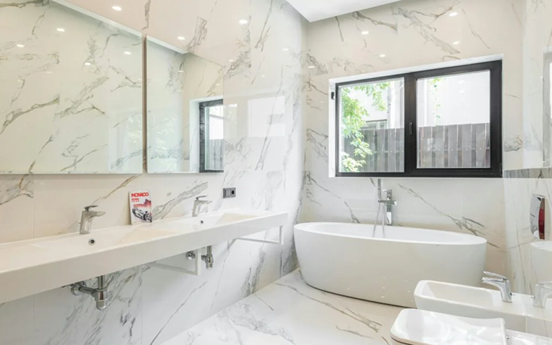 quartz bathroom flooring