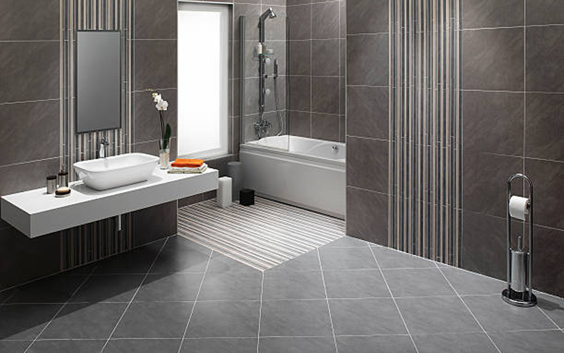 slate bathroom flooring